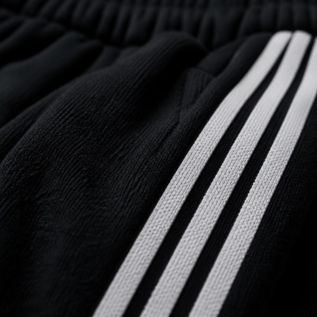 Black — fabric up close