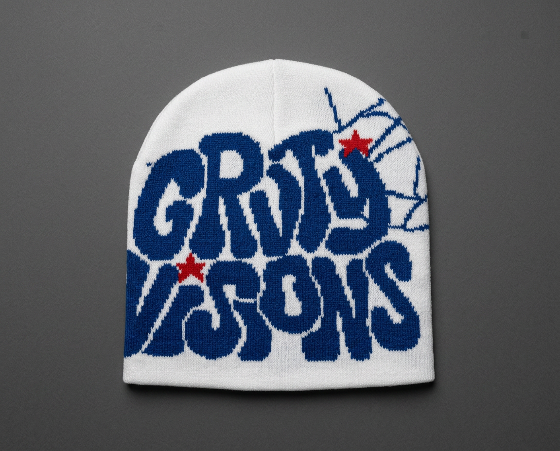 White / Blue — front