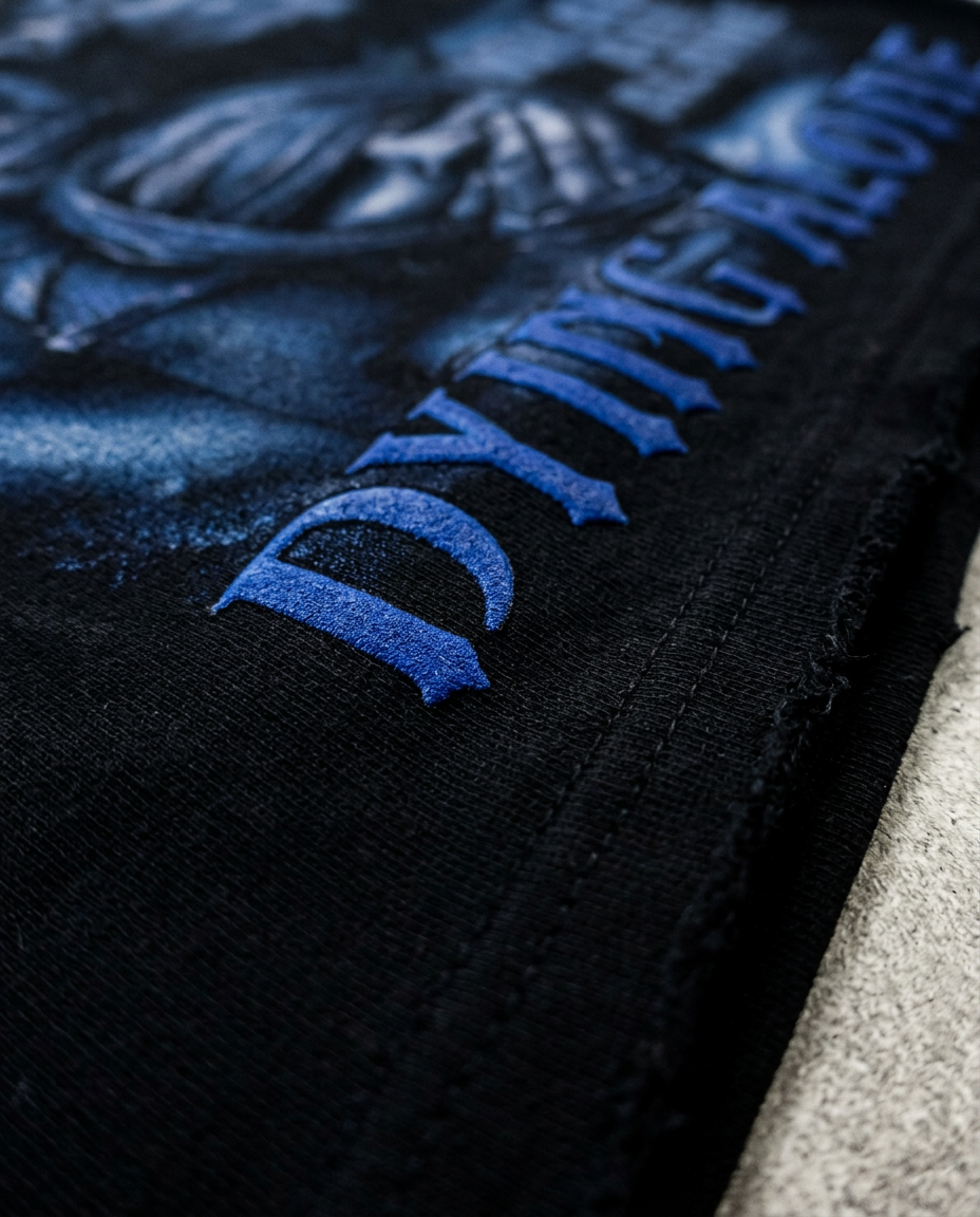 Blue — fabric up close