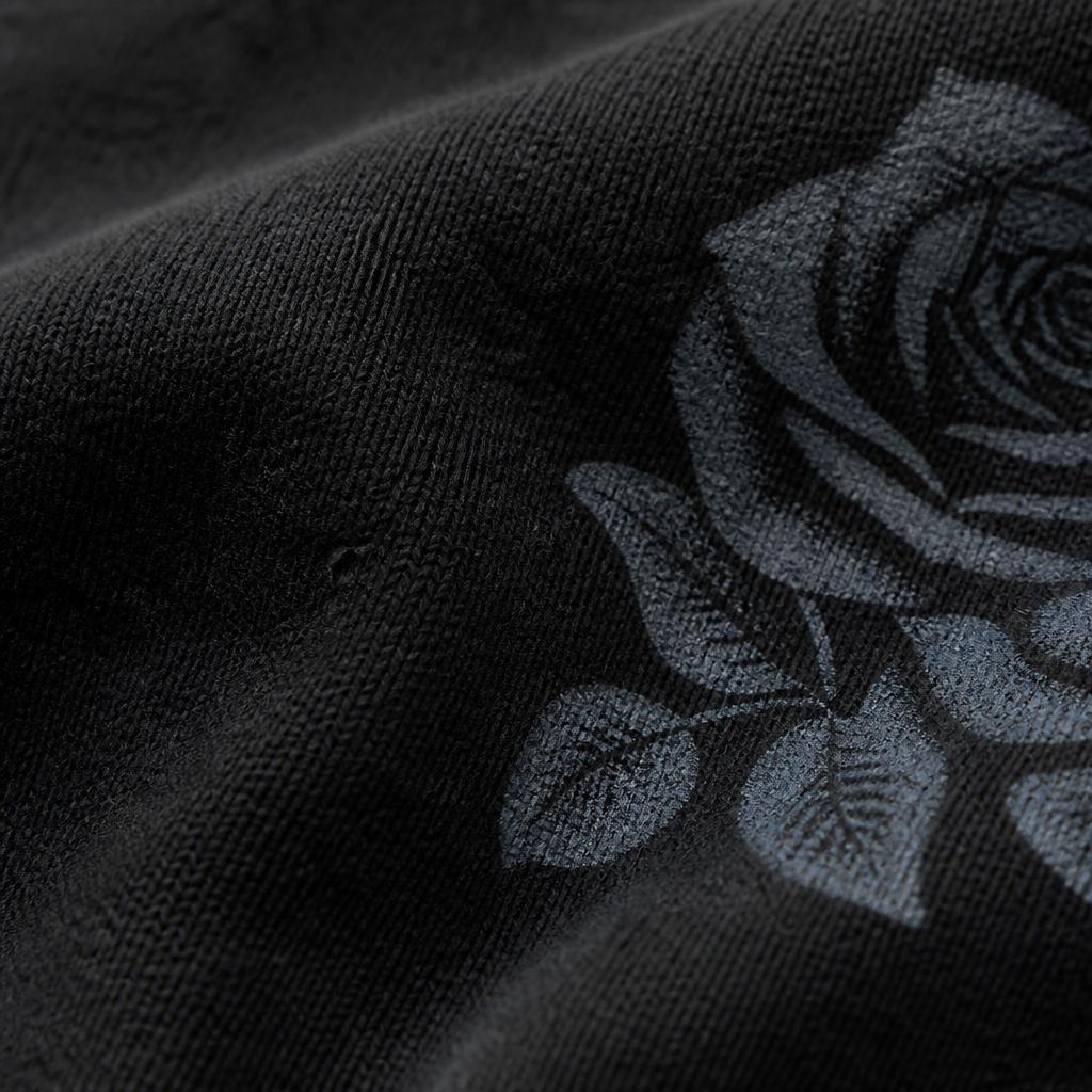 Black — fabric up close